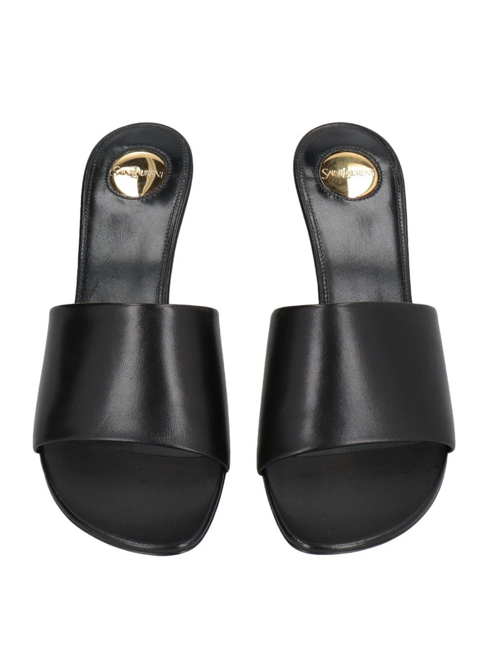 RRP€995 SAINT LAURENT Leather Mule Sandals US6.5 UK3.5 EU36.5 Made in Italy - Picture 8 of 11
